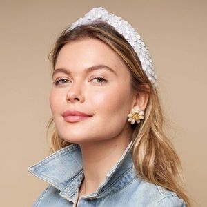 Lele Sadoughi Lavender Slim Heart Headband